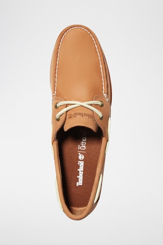 Chaussures bateau en nubuck - Marron clair