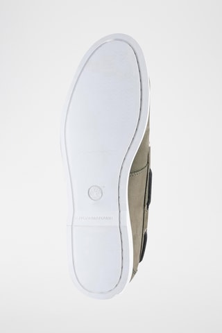 Chaussures bateau en cuir - Vert