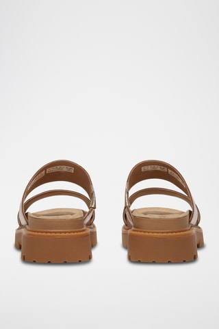 Mules en cuir - Doré