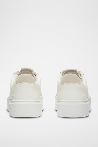 Baskets plateformes en cuir - Blanc