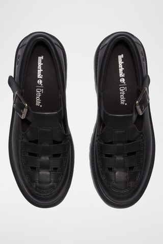 Sandales plateformes en cuir - Noir