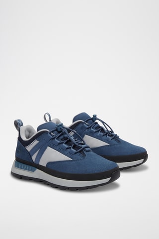 Baskets en nubuck - Bleu foncé