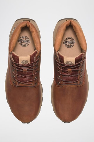 Baskets montantes en cuir - Orange