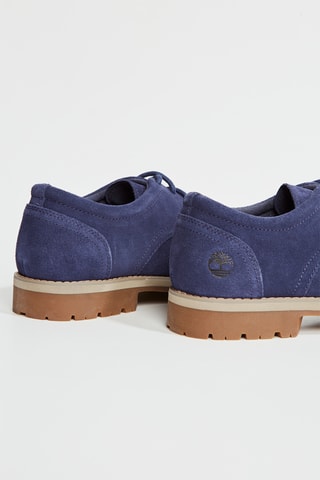 Derbys en cuir - Bleu