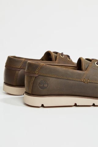 Chaussures bateau en cuir - Marron