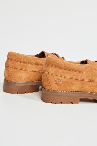 Chaussures bateau en cuir - Camel