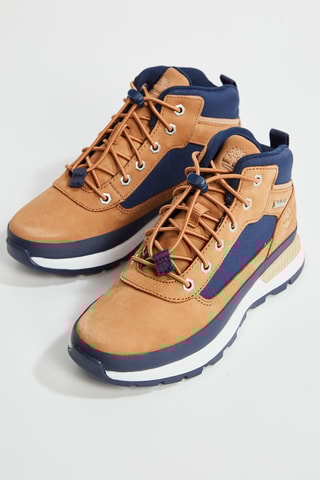 Chaussures montantes de marche en cuir - Marron