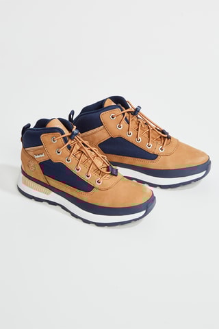 Chaussures montantes de marche en cuir - Marron