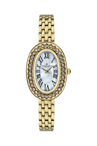 Reloj de cuarzo de acero - Dorado