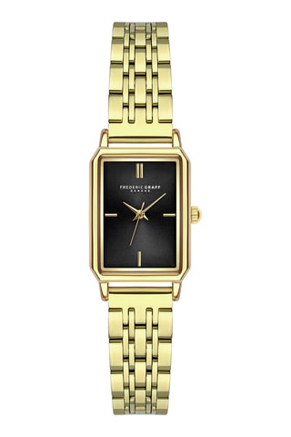 Reloj de cuarzo de acero - Dorado y negro - Frederic Graff