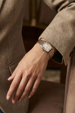 Reloj de cuarzo de acero - Dorado y plateado