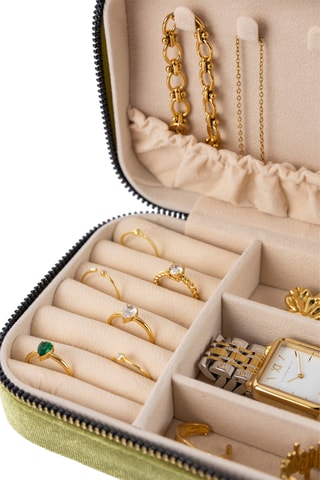 Joyero de terciopelo - Verde - Somm