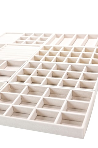 Joyero de terciopelo - Crema - Somm