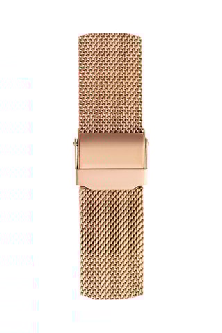 Reloj de cuarzo de acero - Rosa dorado y blanco 