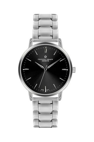 Reloj de cuarzo de acero   Plateado