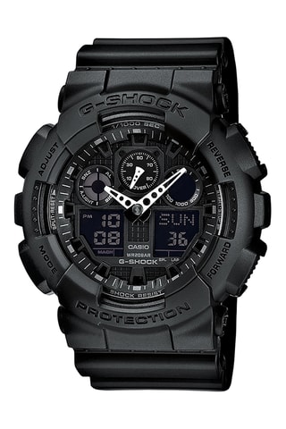 Relógio analógico em resina - Cronómetro - Preto