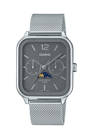 Relógio de quartzo em aço - Prateado