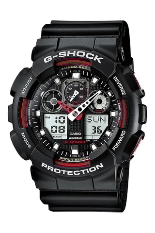 Relógio analógico em resina - Cronómetro - Preto