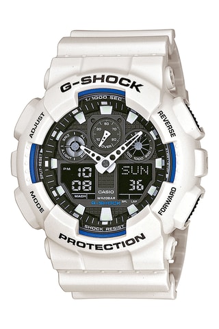 Relógio analógico em resina - Cronómetro - Branco