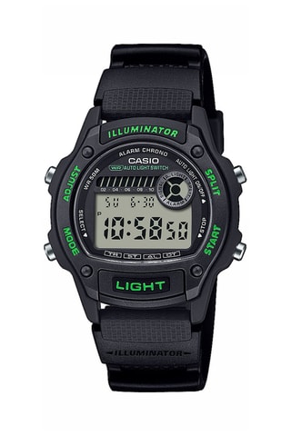 Relógio digital de quartzo em resina - Cronómetro - Preto