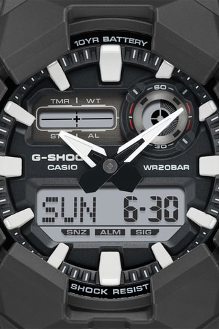 Relógio de quartzo em resina - Preto