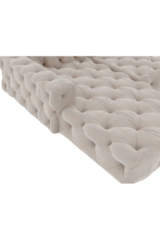 Canapé d'angle gauche panoramique Venus Beige foncé