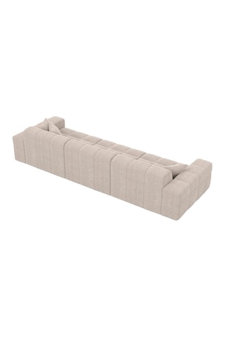 Canapé Cardano - Beige - 4 places - Tissu structuré