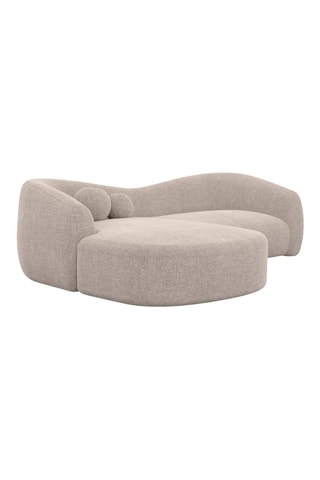 Canapé d’angle gauche Ciroto - Beige - 4 places - En polyester