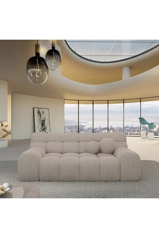 Canapé Bonobo - Beige - 2 places - En polyester