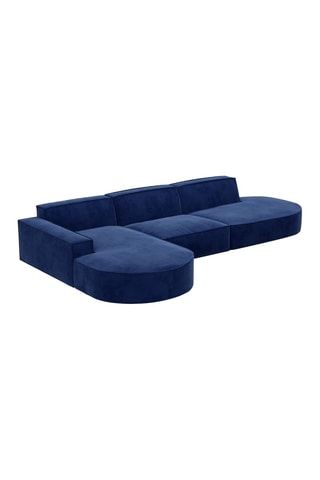 Canapé d'angle gauche Victoria - Bleu Atlantique