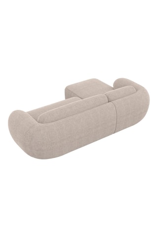 Canapé d’angle gauche Nebala - Beige - 4 places - En polyester