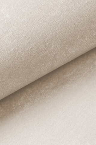 Canapé d'angle gauche Bonobo - Crème - 4 places - En tissu velours