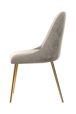 Fauteuil Olive - Beige foncé - Toucher velours côtelée