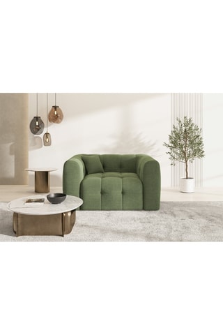 Fauteuil Baloo - Vert - En tissu structuré