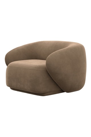 Fauteuil Maitano - Marron - En polyester