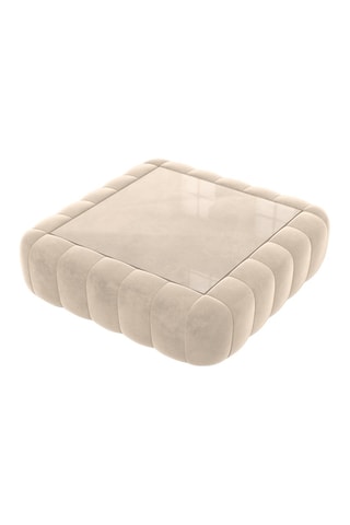 Table basse carrée Nuvola - Crème