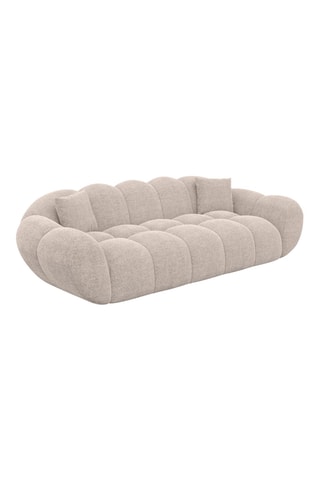 Canapé - Beige - 3 places - En tissu structuré