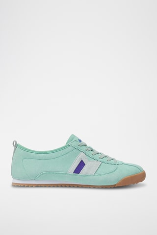 Baskets en nubuck Kurobe - Vert d'eau