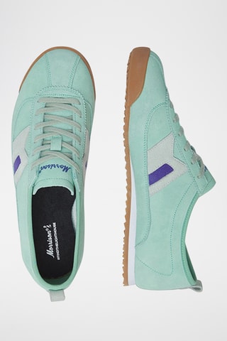 Baskets en nubuck Kurobe - Vert d'eau