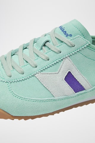 Baskets en nubuck Kurobe - Vert d'eau