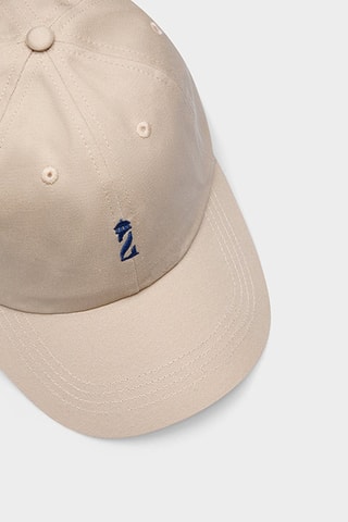 Casquette Beige Cap - Beige et bleu marine