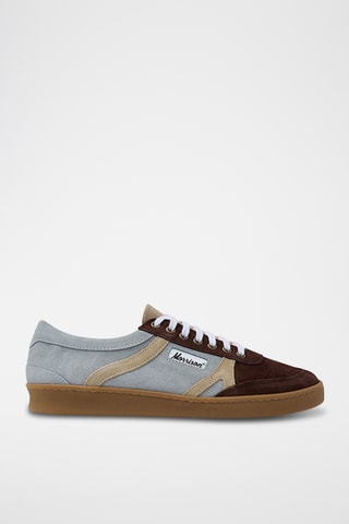 Baskets en nubuck Murray - Ciel et marron