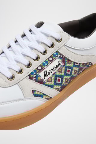 Baskets en cuir Oaxaca - Blanc