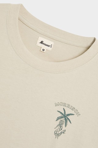 T-shirt Palm Snake - Beige