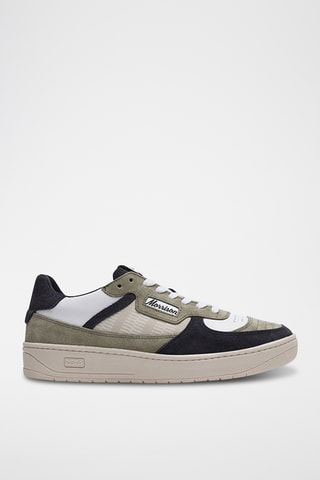 Baskets en nubuck Philadelphia - Bleu marine et blanc