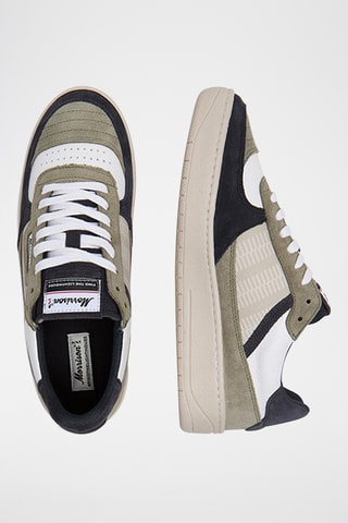 Baskets en nubuck Philadelphia - Bleu marine et blanc