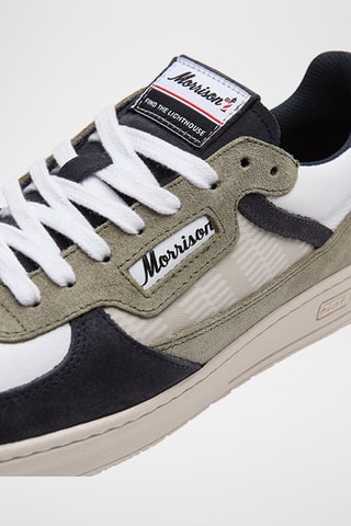 Baskets en nubuck Philadelphia - Bleu marine et blanc