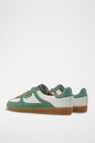 Baskets en cuir Qori - Vert foncé