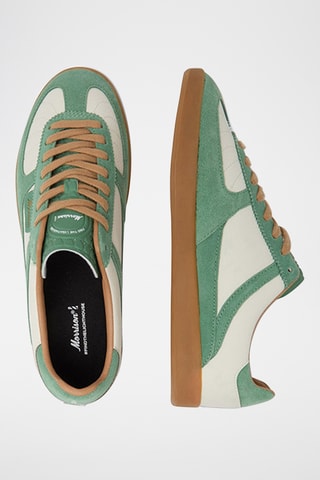 Baskets en cuir Qori - Vert foncé