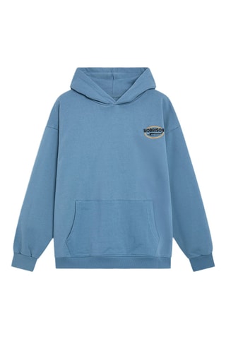 Sweat à capuche Retro - Bleu clair